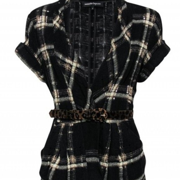 NWT Nanette Lepore Madras wool blazer MSRP $498 - Picture 8 of 10